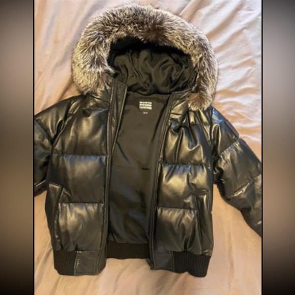 Northbound leather puffer size M - Picture 2 of 7